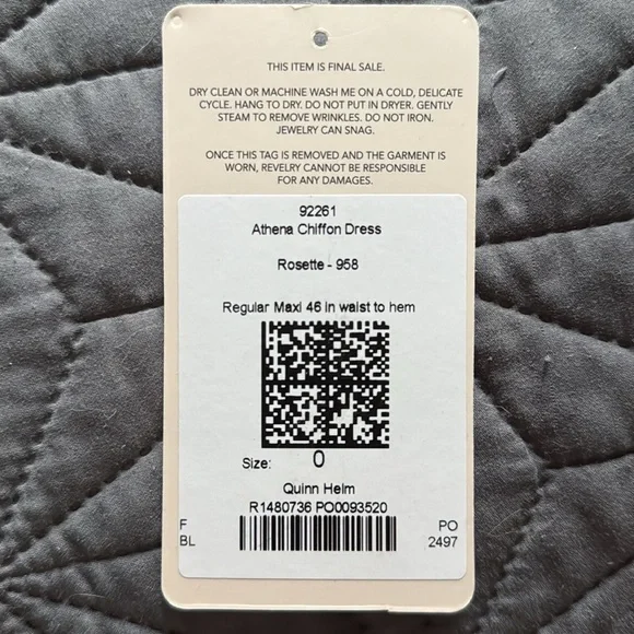 Revelry Athena Chiffon Dress - Picture 3 of 4